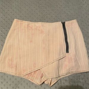 Free people light pink / peach wrap skirt